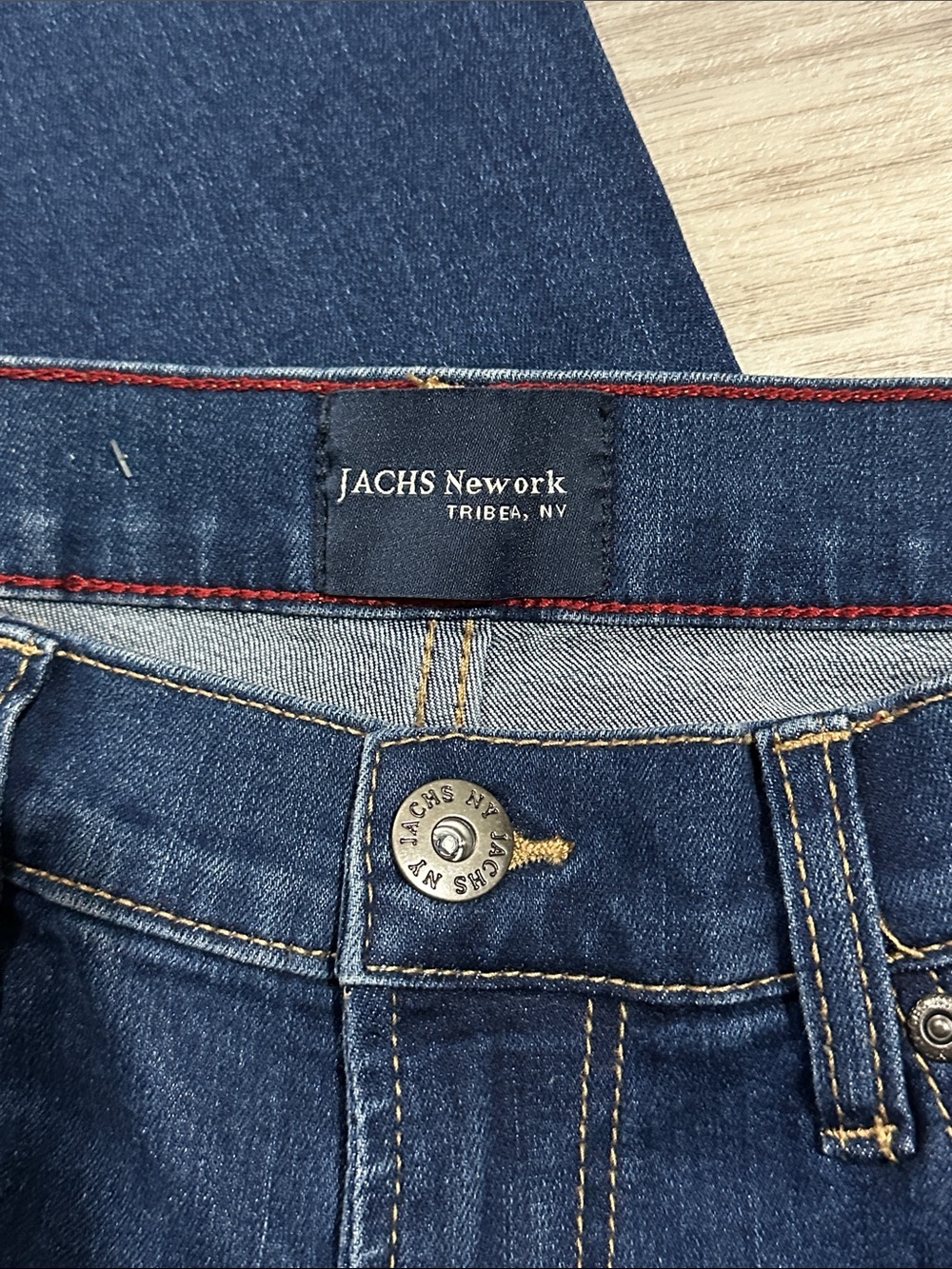 JACHS Newyork Men's Dark Blue Denim Jeans